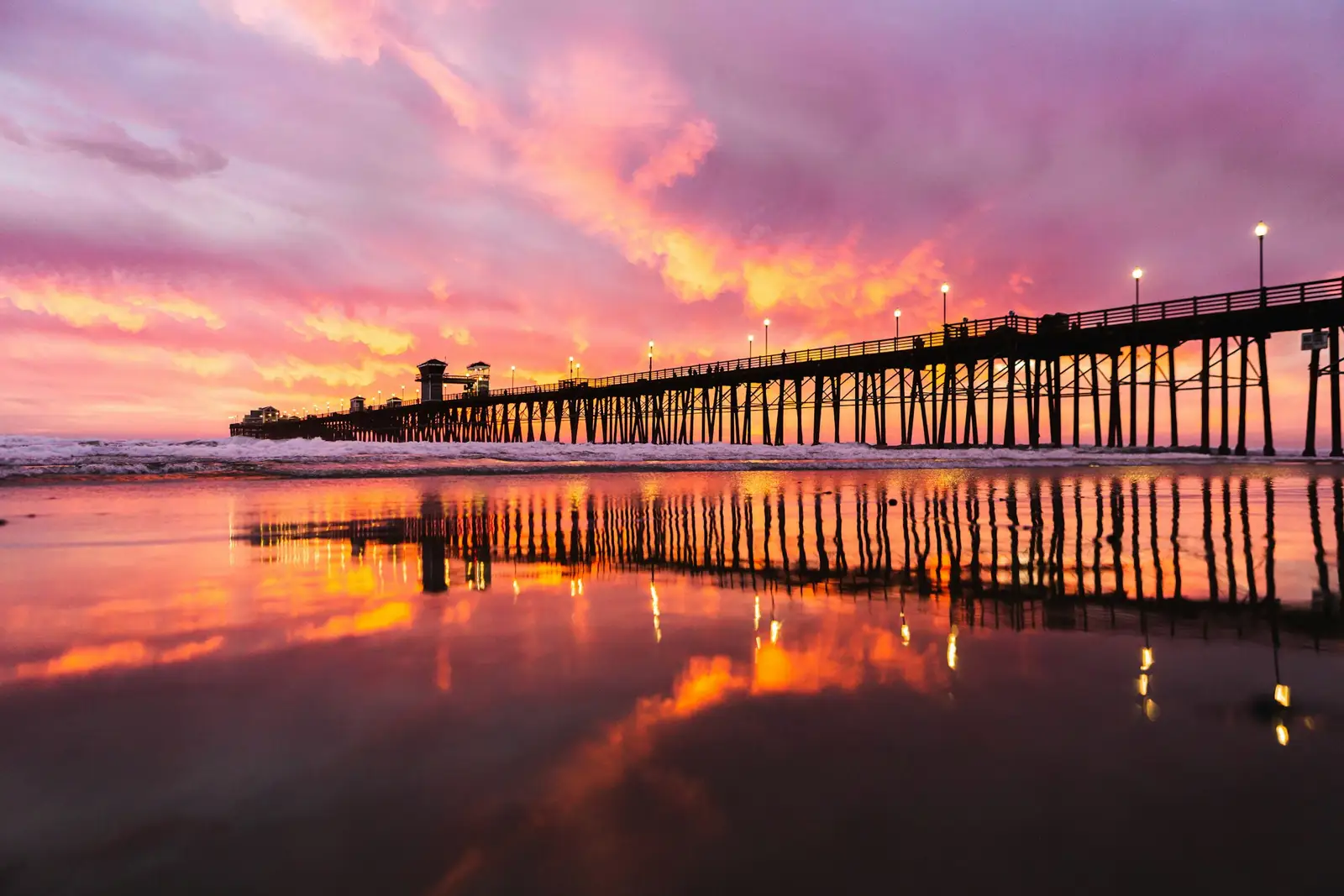 Oceanside Pier at sunset