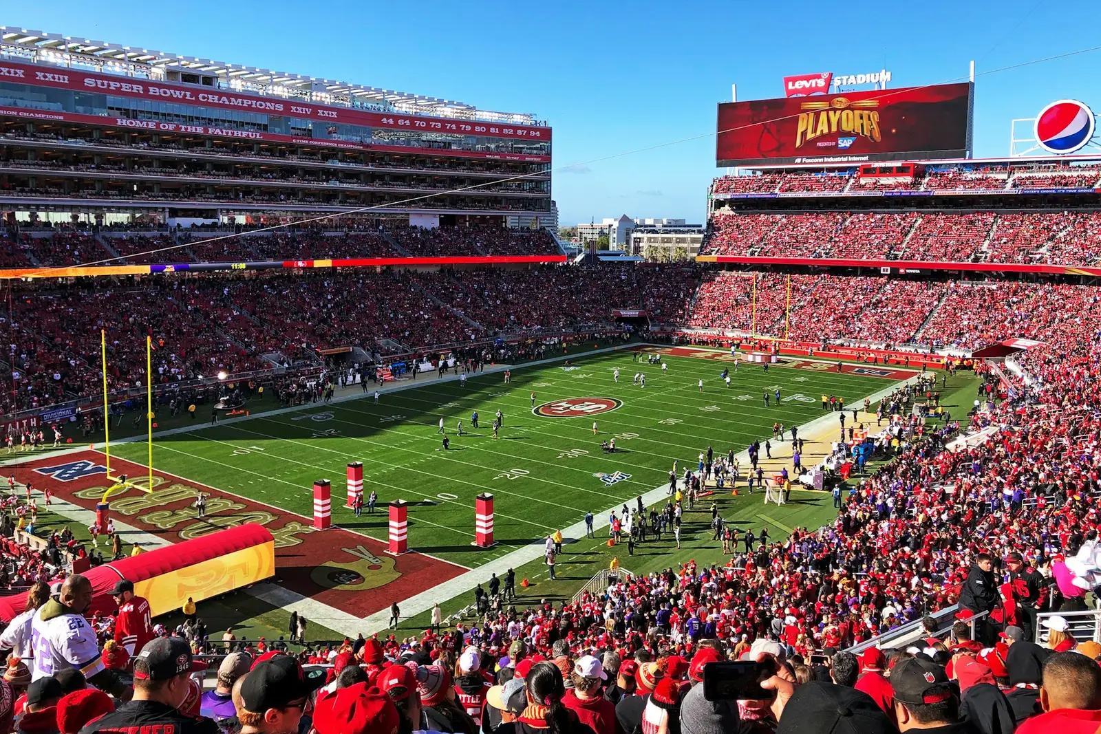 Stadium crowd in Santa Clara