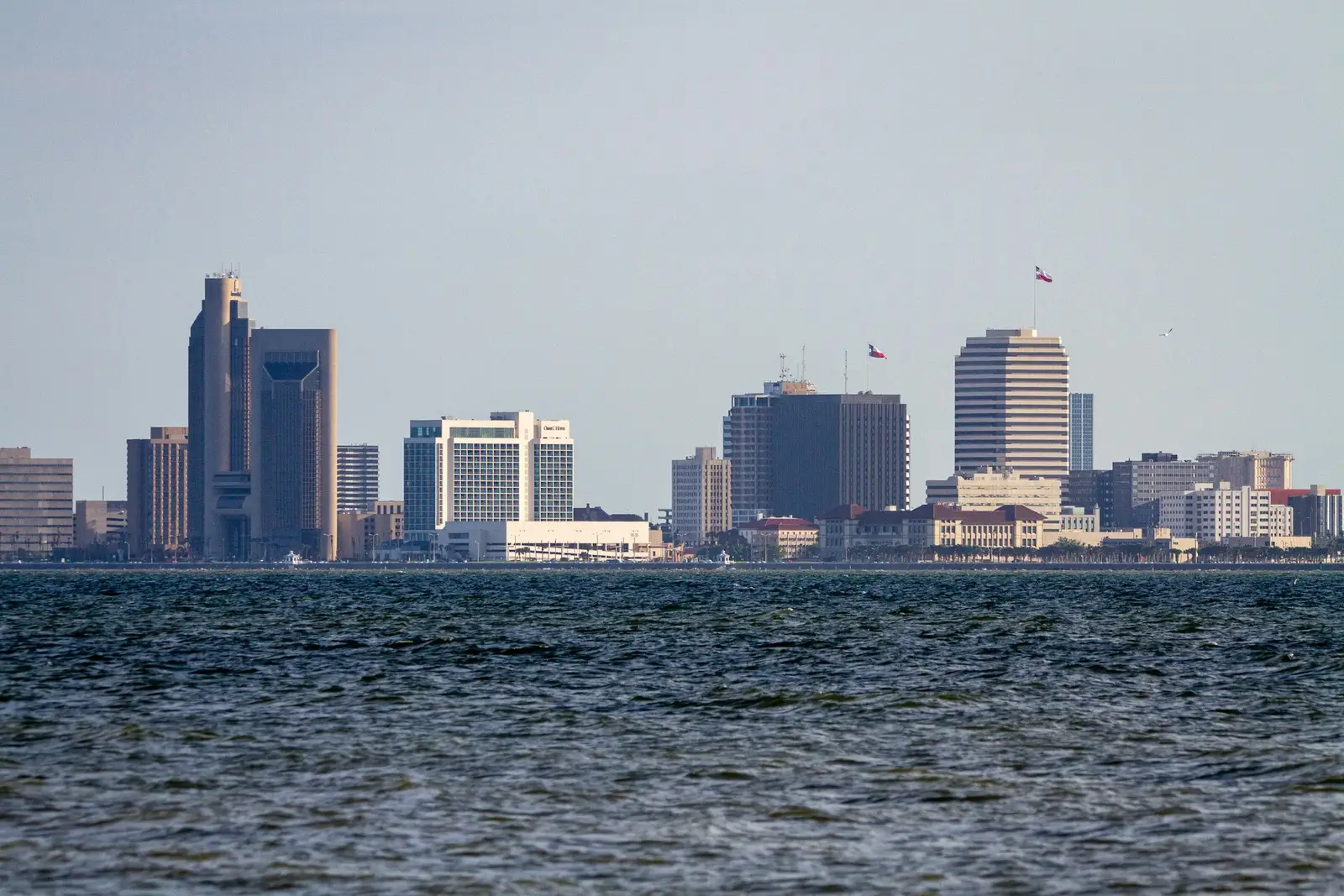 Corpus Christi skyline across the bay
