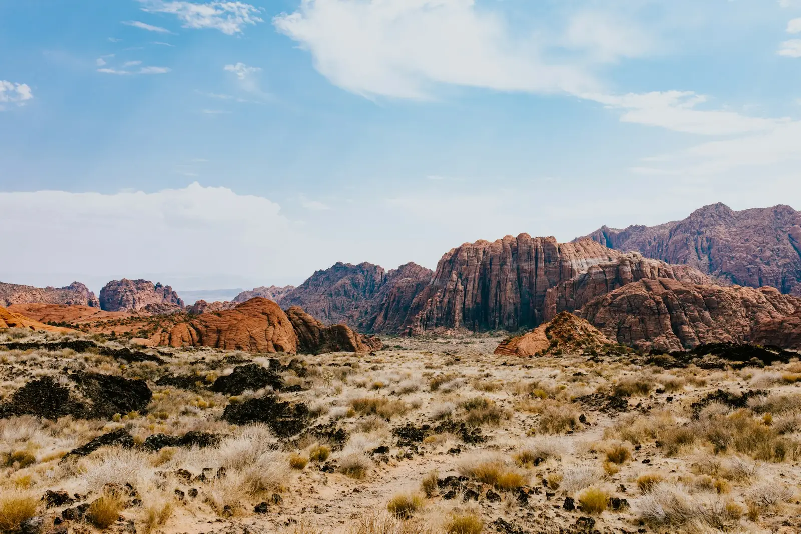 Red rock desert outside St. George, Utah
